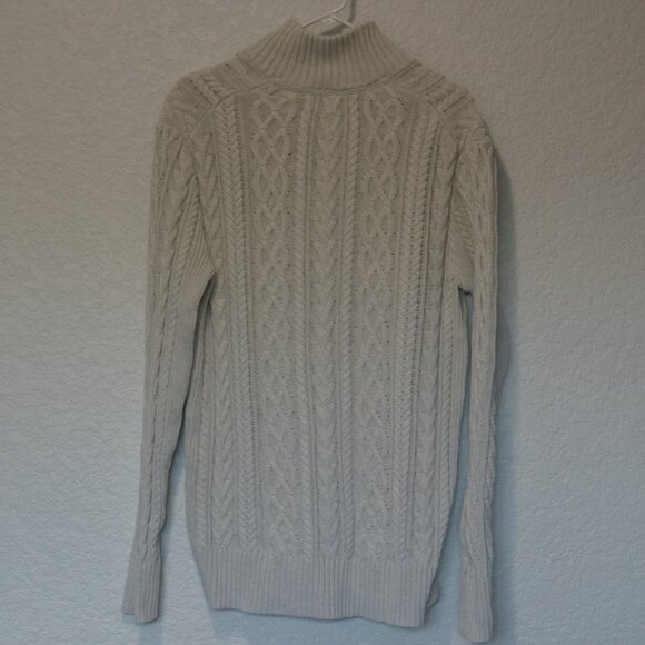 Mens Banana Republic Cream Sweater Size L (100% cotton) - Picture 2 of 4